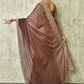 Brown Silk Plain Saree with Blouse Piece - Purvi