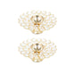 Tied Ribbons Set of 2 Gold-Toned Decorative Crystal Diyas | Swadesiicart