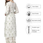 Ahalyaa Women's Traditional wear Kurta - Off White | Swadesiicart