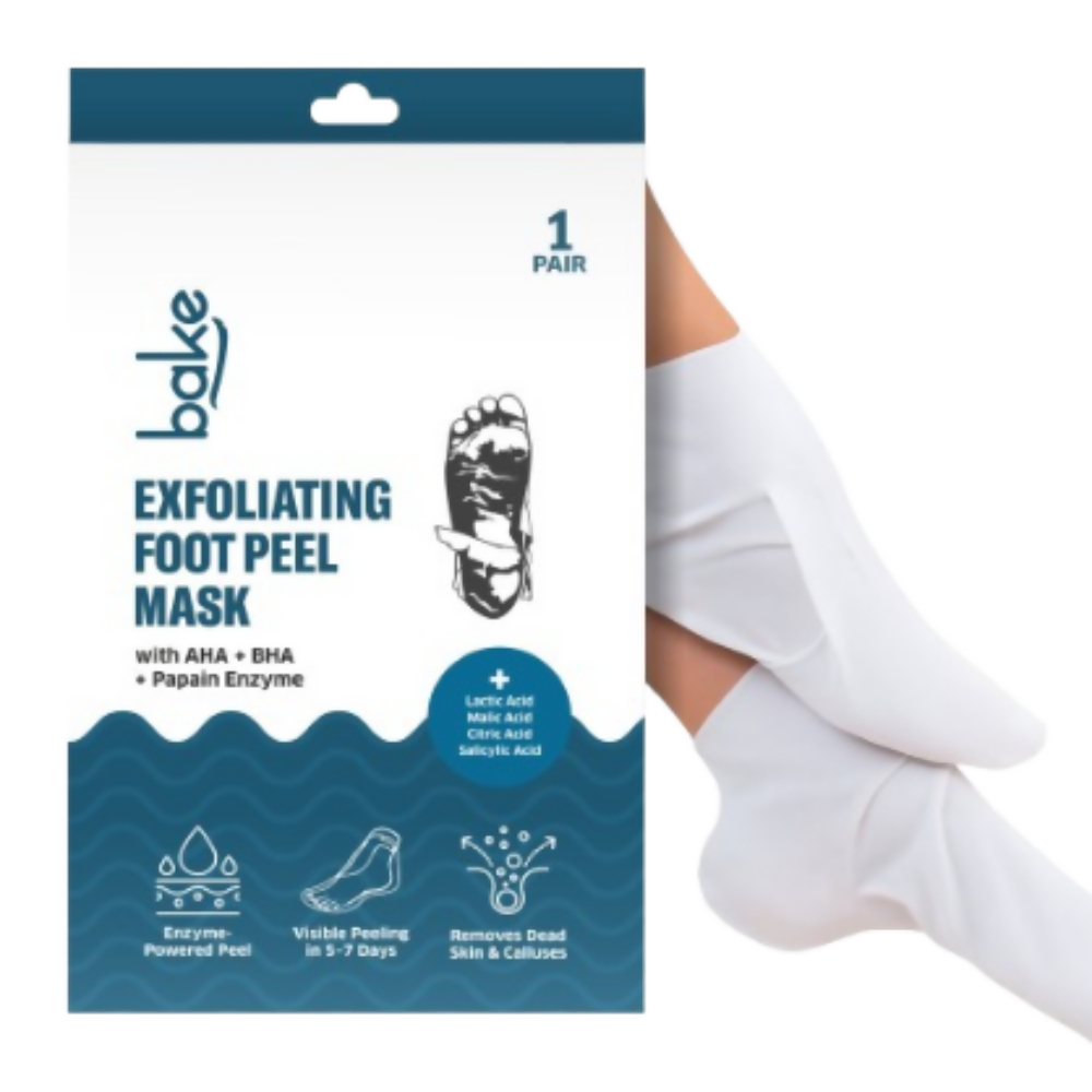 Bake AHA + BHA Peeling & Exfoliating Foot Mask | Swadesiicart