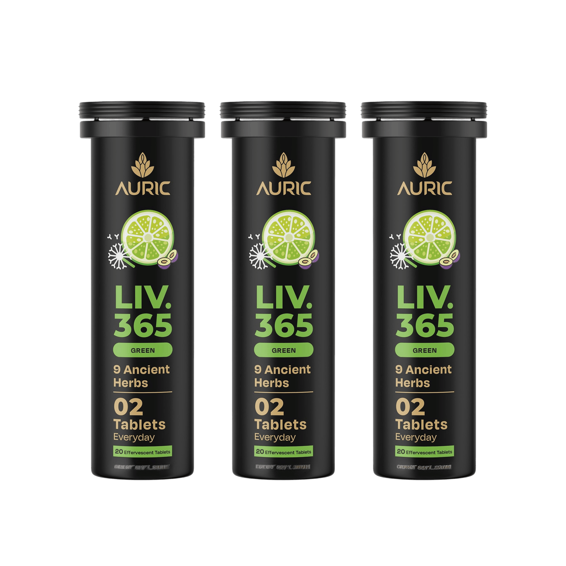 Auric Liv365 Tablets | Lemon Flavour