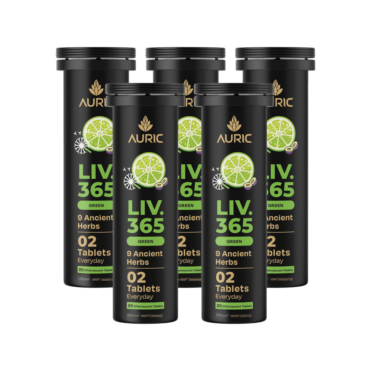 Auric Liv365 Tablets | Lemon Flavour