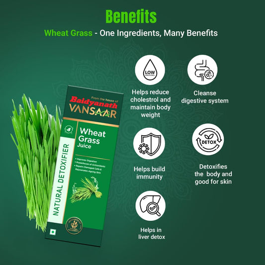 Baidyanath Vansaar Wheat Grass Juice - Swadesiicart