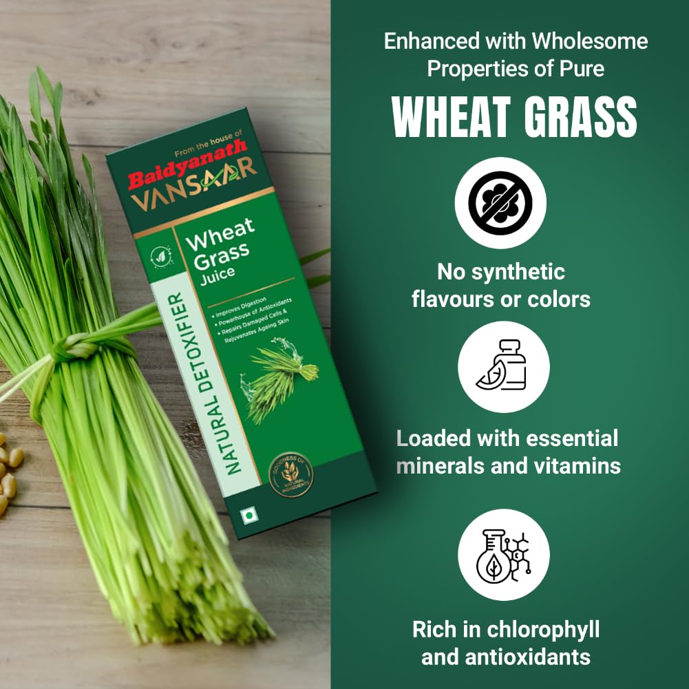 Baidyanath Vansaar Wheat Grass Juice - Swadesiicart