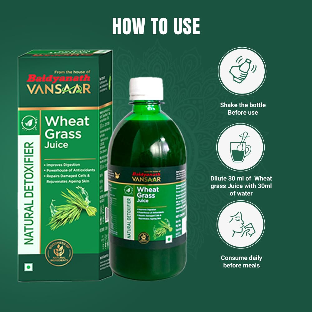 Baidyanath Vansaar Wheat Grass Juice - Swadesiicart