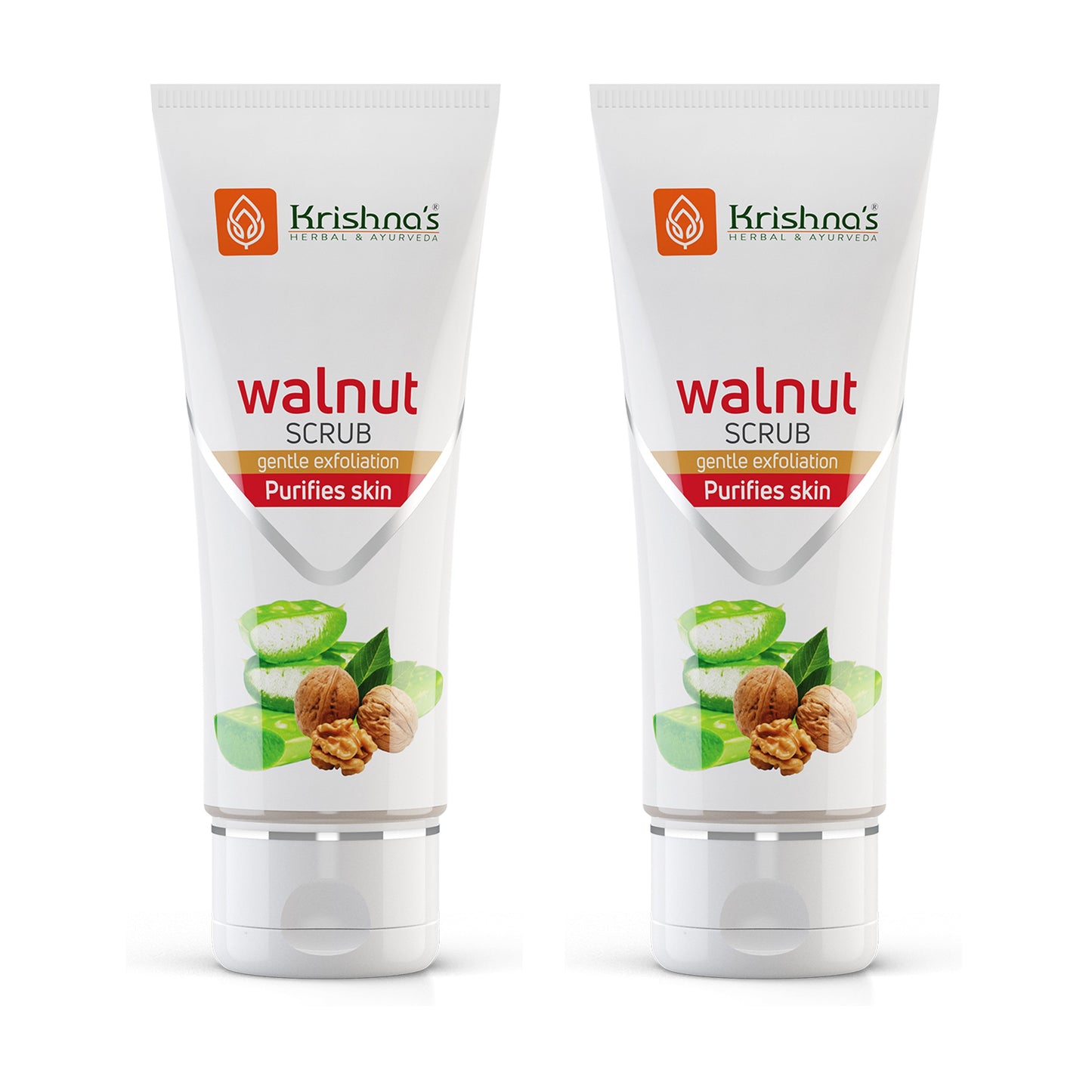 Krishna'S Herbal & Ayurveda Aloevera Walnut Scrub | Swadesiicart