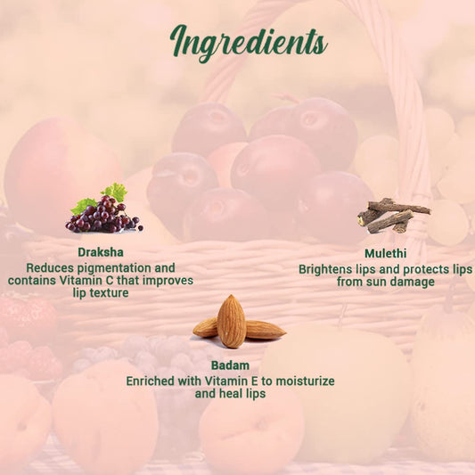 Biotique Advanced Ayurveda Bio Fruit Whitening Lip Balm - Swadesiicart