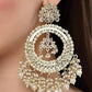 Jewel City Luxurious Pearl Chandelier Earrings - Traditional Indian Kundan Style Statement Jewelry for Wedding & Festive Wear | Swadesiicart