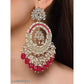 Jewel City Luxurious Pearl Chandelier Earrings - Traditional Indian Kundan Style Statement Jewelry for Wedding & Festive Wear | Swadesiicart