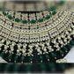 Jewel City Royal Pearl and Crystal Choker Set - Gold-Plated Wedding Jewelry with Earrings and Ring | Swadesiicart