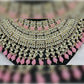 Jewel City Royal Pearl and Crystal Choker Set - Gold-Plated Wedding Jewelry with Earrings and Ring | Swadesiicart