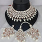 Jewel City Elegant White Kundan & Pearl Bridal Jewelry Set-Luxury Choker Necklace Earrings & Maang Tikka-Ethnic Wedding & Party Wear | Swadesiicart