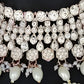 Jewel City Elegant White Kundan & Pearl Bridal Jewelry Set-Luxury Choker Necklace Earrings & Maang Tikka-Ethnic Wedding & Party Wear | Swadesiicart