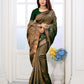 Vedant Vastram Litchi Silk Designer Banarasi Saree - Green | Swadesiicart