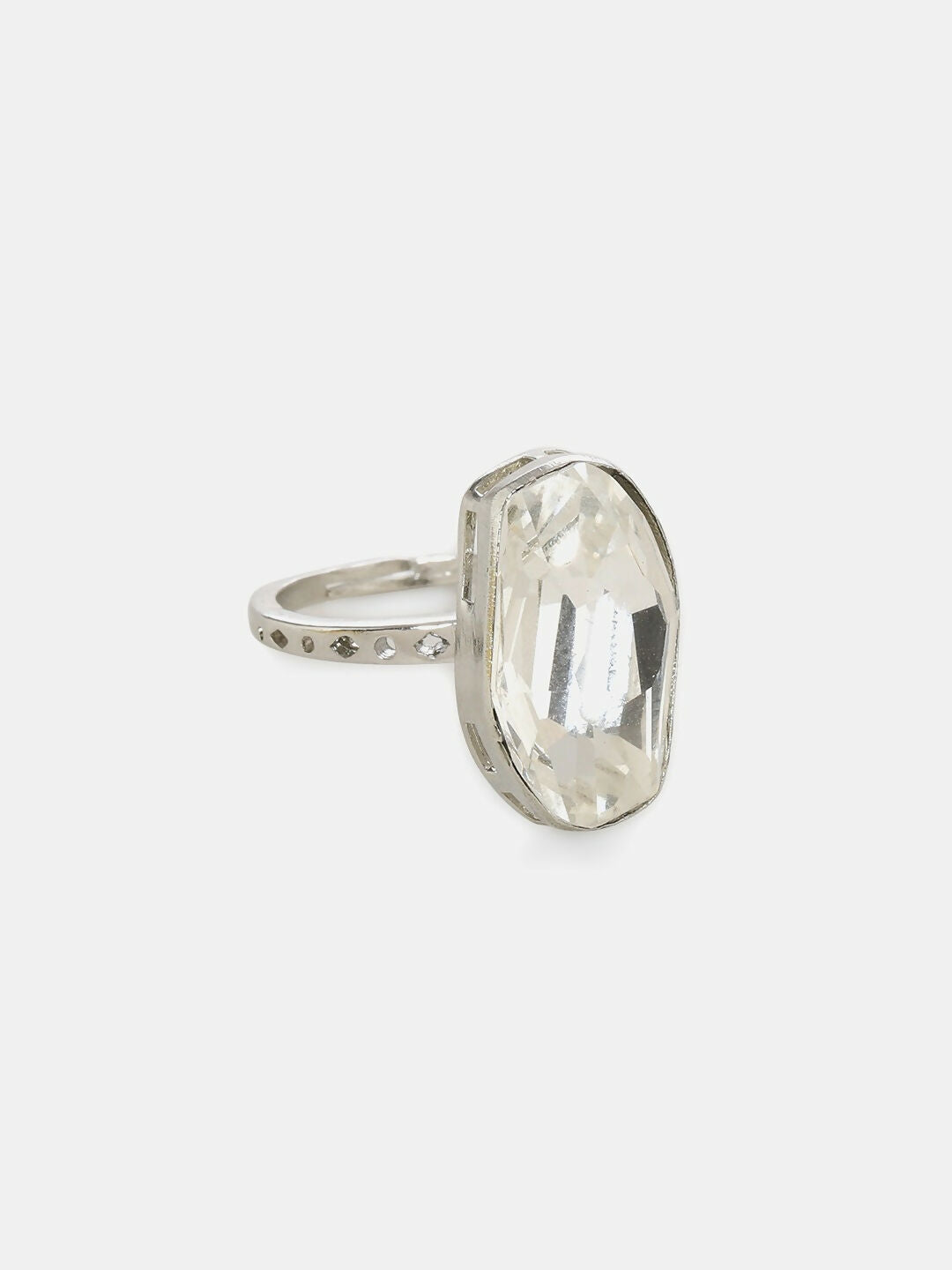 Crystal Ring- Ruby Raang | Swadesiicart