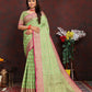 Lorenvalley Fashion Parotgreen Soft Katan Silk Woven Design Rich Zari Weaving Pallu Saree - Swadesiicart