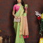 Lorenvalley Fashion Parotgreen Soft Katan Silk Woven Design Zari Weaving Pallu Saree - Swadesiicart
