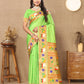 Lorenvalley Fashion Parotgreen Soft Paithani Silk Woven Design Rich Zari Meenakari Weaving Saree - Swadesiicart