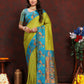 Lorenvalley Fashion Parotgreen Soft Paithani Silk Woven Design Rich Zari Meenakari Weaving Saree - Swadesiicart
