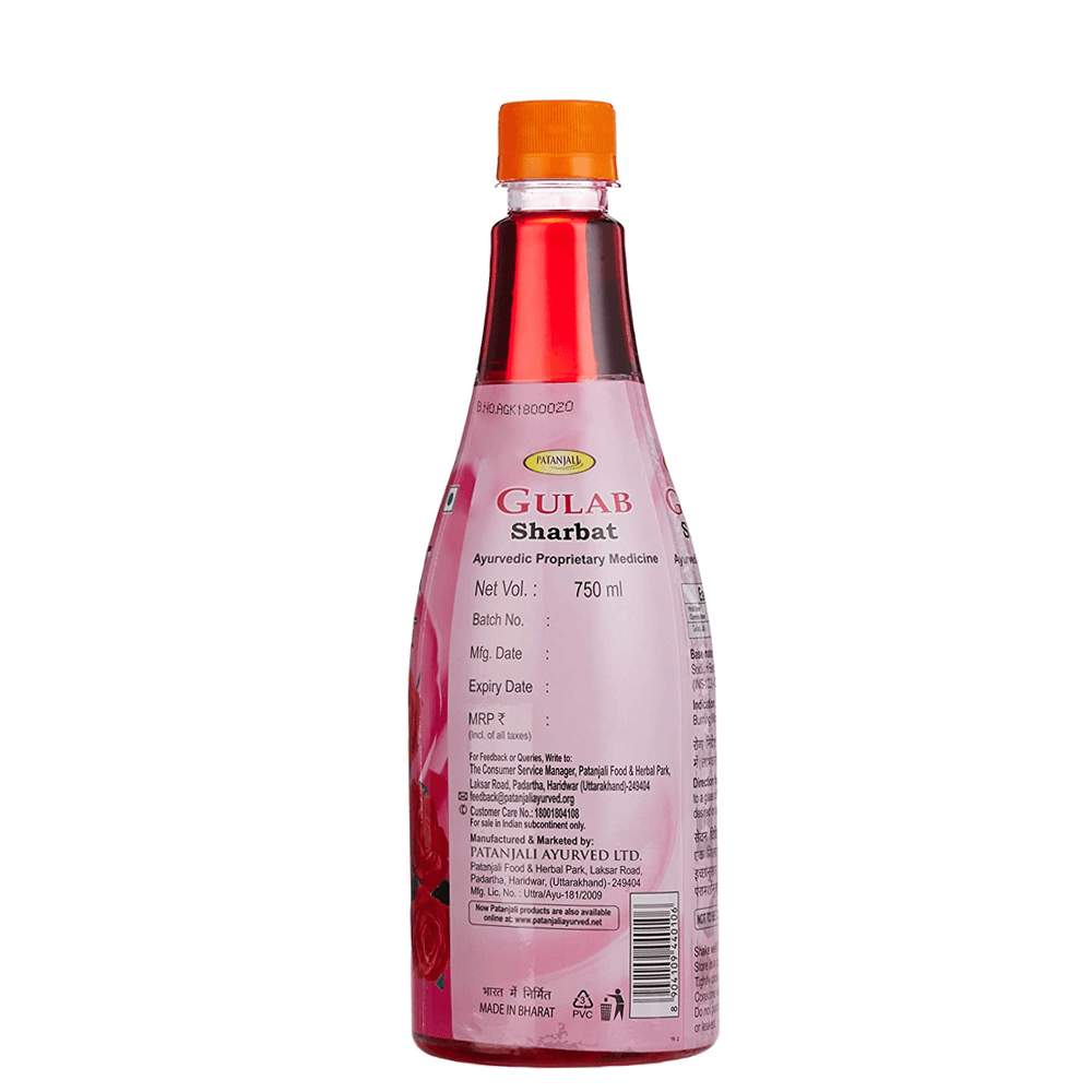 Patanjali Gulab Sharbat - Swadesiicart