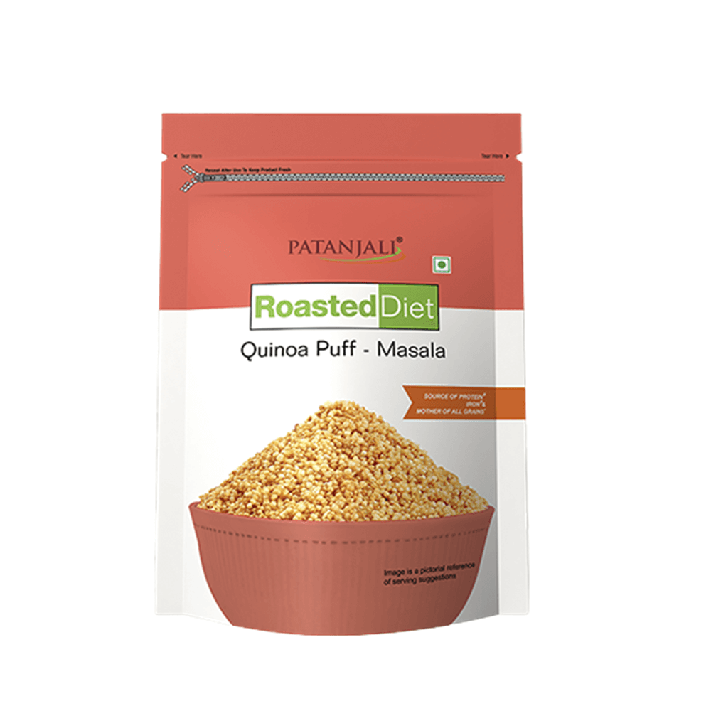 Patanjali Roasted Diet Quinoa Puff - Tomato and Masala Combo - Swadesiicart