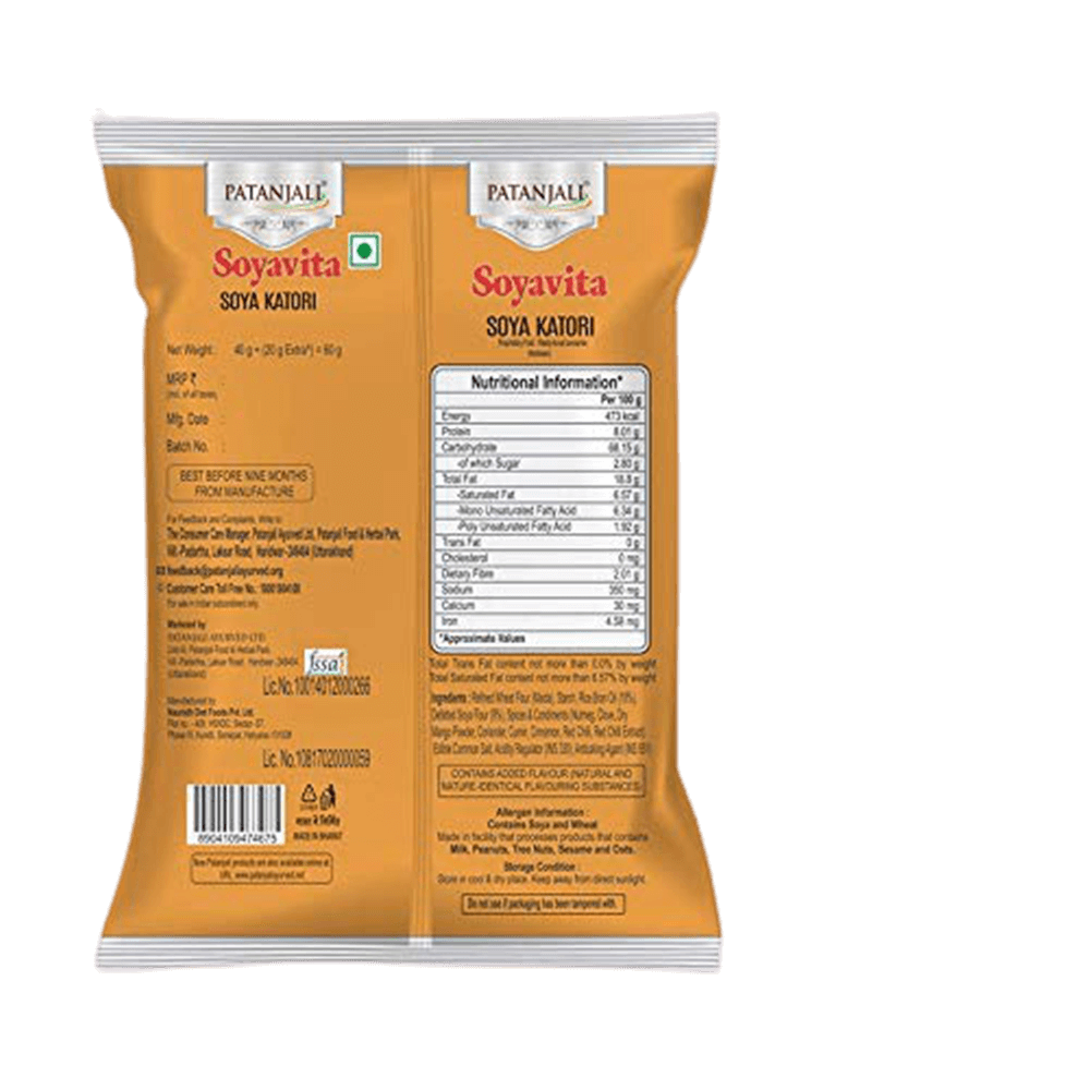 Patanjali Soyavita Soya Katori 100gm ( Pack of 6) - Swadesiicart