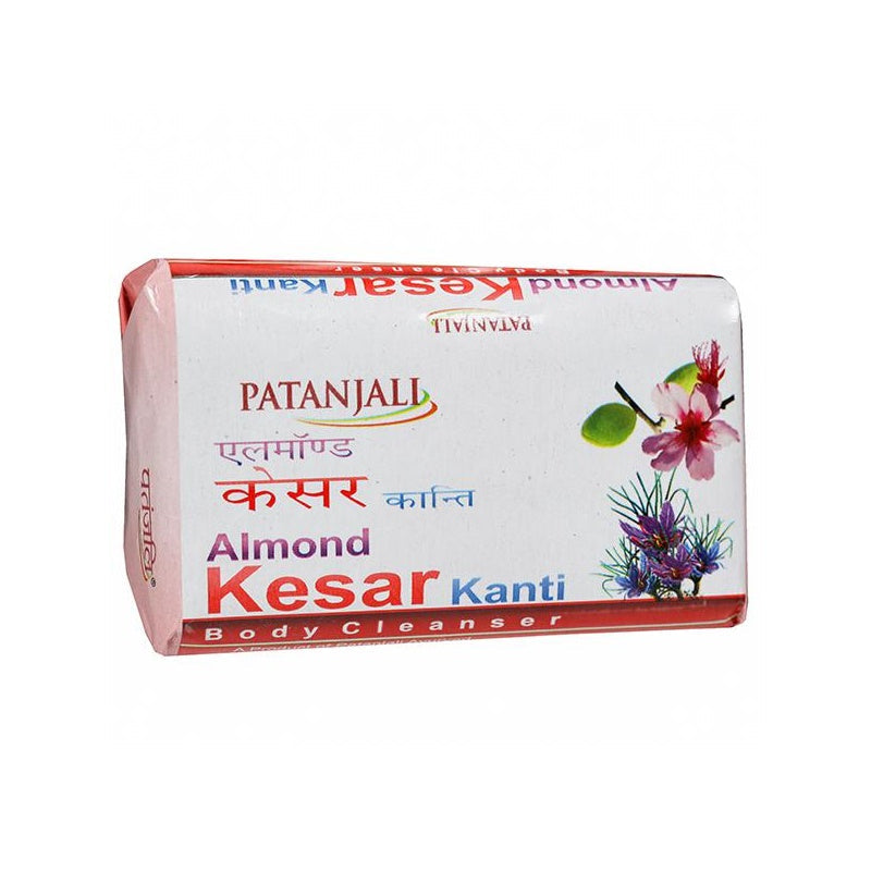 Patanjali Almond Kesar Kanti Body Cleanser Soap (75 gms) | Swadesiicart