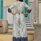 Juniper Women's Offwhite Rayon Staple Printed With Embroidery Straight Jumpsuit - Swadesiicart