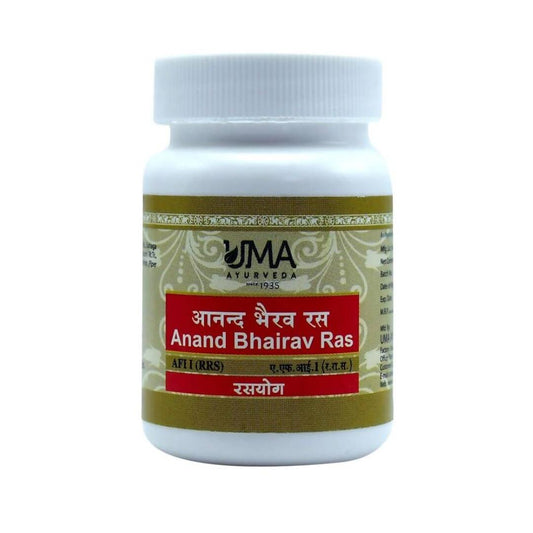 Uma Ayurveda Anand Bhairav Ras Tablets - Swadesiicart