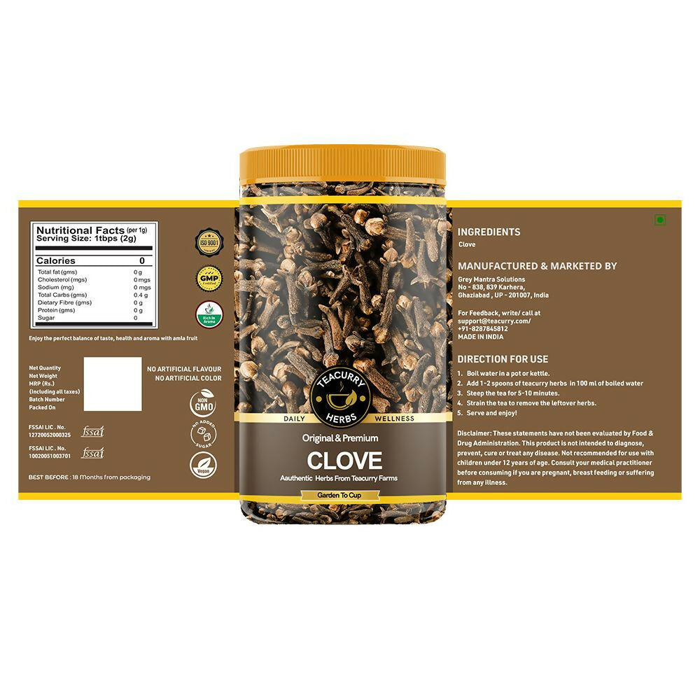 Teacurry Premium Organic Clove - Swadesiicart