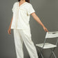 Breathables Women Cotton Night Suit Shirt And Pants Co-Ord Set I Night Wear | Co-Ord Set | Lounge Wear Set I Solid Colour