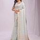 Shree Shyam Fashion Organza Sky Blue Saree