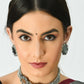 Mominos Fashion Johar Kamal Oxidised Silver-Plated Mirror Design Necklace Choker Set For Women | Swadesiicart