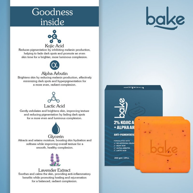 Bake 2% Kojic Acid Soap | Swadesiicart