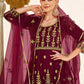 Heavy Stone Embroidered Wine Designer Anarkali Suit - Emponline | Swadesiicart