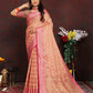 Lorenvalley Fashion Peach Soft Katan Silk Woven Design Rich Zari Weaving Pallu Saree - Swadesiicart