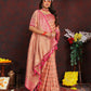 Lorenvalley Fashion Peach Soft Katan Silk Woven Design Rich Zari Weaving Pallu Saree - Swadesiicart