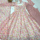 Lorenvalley Peach Soft Organza Silk With Floral Print Fully Flared Anarkali Pant With Dupatta Set | Swadesiicart