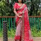 Lorenvalley Premium Pure Bandhej Tapeta Soft light weight silk saree with zari weaving Border - Multicolor - Swadesiicart