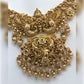 Jewel City Antique Gold-Plated Peacock Design Traditional Temple Choker Pearl Drops & Jhumka Earrings Necklace Jewelry Set | Swadesiicart