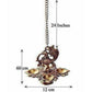 Peacock Hanging Diya With Chain - Swadesiicart