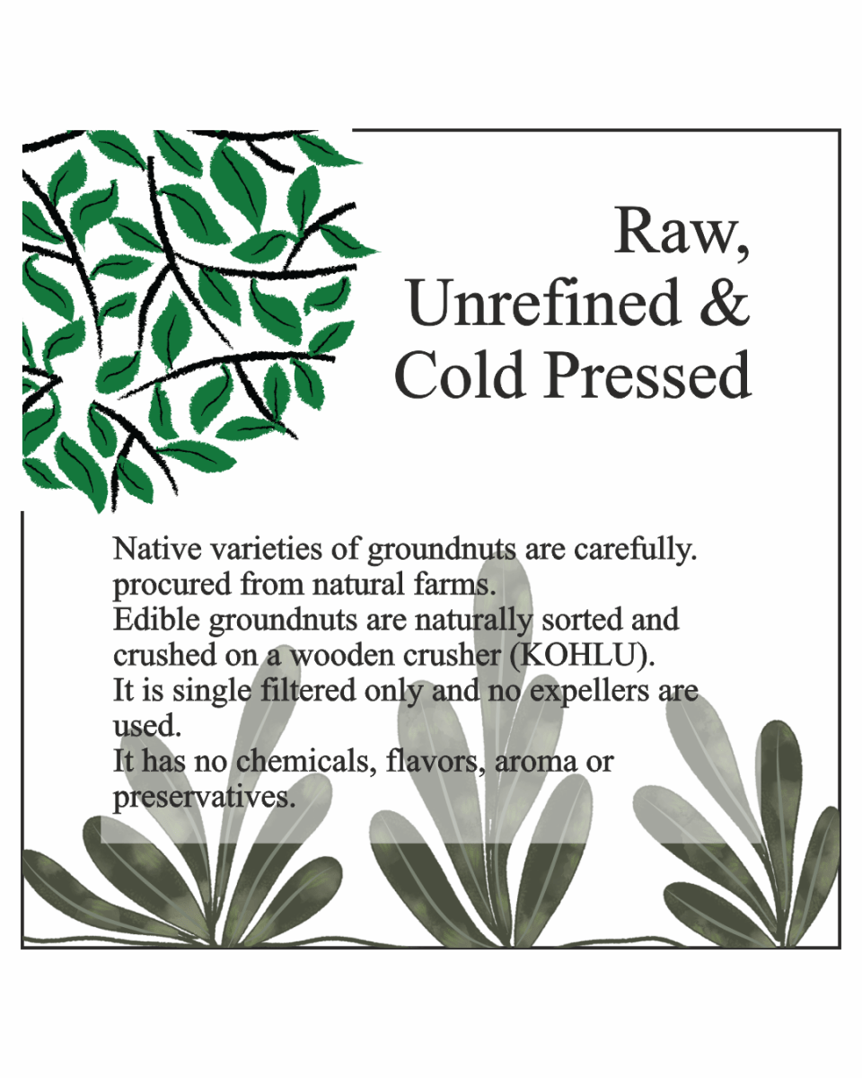 Asavi Cold Pressed Groundnut Oil - Swadesiicart