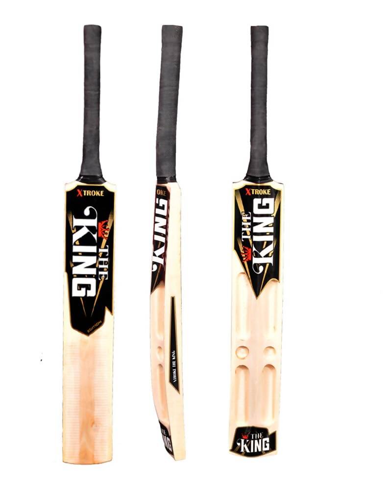 Xtroke The King Scoop Edition Willow Premium Cricket Bat with Bat Cover (Size 5) - Swadesiicart