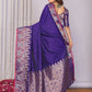 Joban Fashion Banarasi Royal Blue Jacquard Woven Soft Silk Saree | Swadesiicart