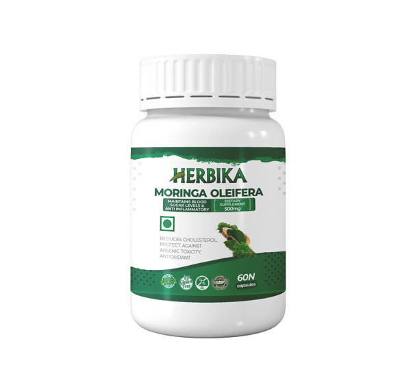 Herbika Moringa Oleifera Capsules | Swadesiicart