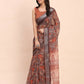 Shree Shyam Fashion Linen Cotton Brown Saree