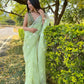 Vamsee Samriddhi Green Organza Saree - Swadesiicart