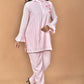 Morchari Women And Hand Embroidery Co-Ords-Pink - Swadesiicart