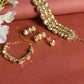 Mominos Fashion Johar Kamal Gold-Polished Finish Stone Choker For Women (Golden) | Swadesiicart