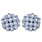 Trendoo Jewelry Gold Plated Stylish Fancy Grey Studs